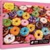 Jigsaw Puzzles for Adults 1000 Pieces - Challenging Fun Puzzles Stunning Art Wall Decor, Gift for Adult Puzzle Lovers, Family Game, Colorful Donuts