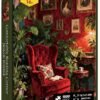 1000 Piece Jigsaw Puzzle for Adults- Family Decoration Puzzle, Challenging Fun Puzzles Stunning Art Wall Decor, Gift for Adult Puzzle Lovers, Comfortable Reading Corner