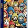 Jigsaw Puzzles for Adults 1000 Pieces - Challenging Fun Puzzles Stunning Art Wall Decor, Gift for Adult Puzzle Lovers, Family Game, Cat Gathering